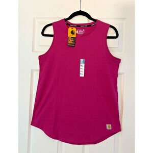 Carhartt Women’s Size Medium Force Relaxed Fit Magenta Tank Top NWT TK5414-W
